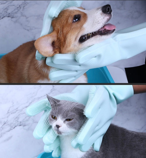 Pet Bathing Gloves